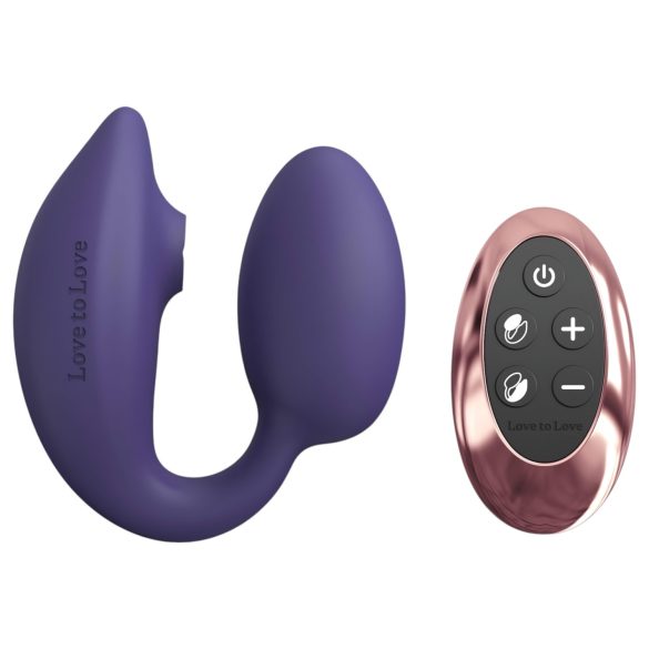 Wonderlover - Vibrator G-spot și clitoris (mov închis)