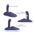 Love to Love GoFast - vibrator pentru penetrare și stimulare clitoridiană cu ventuză (albastru)
