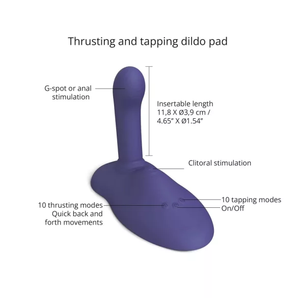 Love to Love GoFast - vibrator pentru penetrare și stimulare clitoridiană cu ventuză (albastru)
