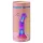 Love to Love Sugar Bomb - dildo din silicon cu LED luminos (roz-galben) - 16,9 cm