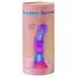 Love to Love Sugar Bomb - dildo din silicon cu LED luminos (roz-galben) - 16,9 cm