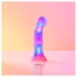 Love to Love Sugar Bomb - dildo din silicon cu LED luminos (roz-galben) - 16,9 cm