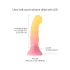 Love to Love Sugar Bomb - dildo din silicon cu LED luminos (roz-galben) - 16,9 cm