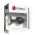 Dorcel Geisha Plug Diamond M - plug anal cu piatră albă (negru)