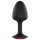 Dorcel Geisha Plug Ruby M - plug anal cu piatră roz (negru)