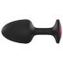 Dorcel Geisha Plug Ruby M - plug anal cu piatră roz (negru)