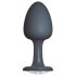Dorcel Geisha Plug Diamond L - plug anal cu pietre albe (negru)