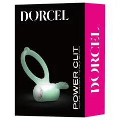 Dorcel - inel pentru penis vibrator fosforescent - alb