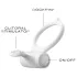 Dorcel - inel pentru penis vibrator fosforescent - alb