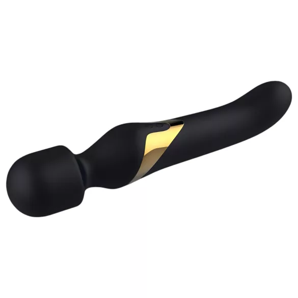 Dorcel - Vibrator dual stimulare 2în1 - masaj și penetrare - silicon negru
