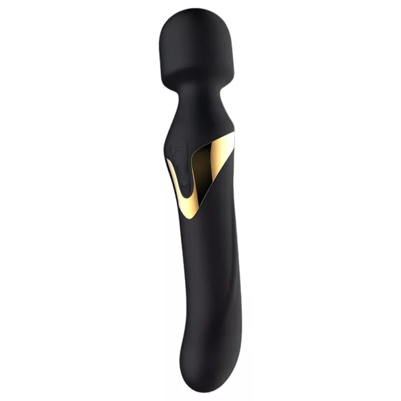 Dorcel - Vibrator dual stimulare 2în1 - masaj și penetrare - silicon negru