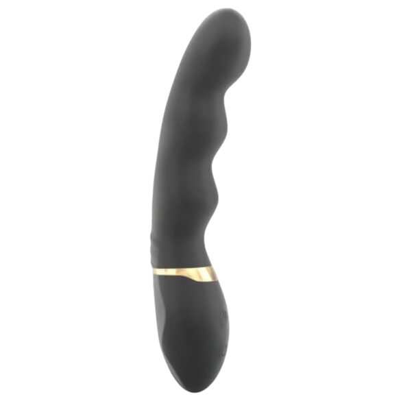 Dorcel Too Much 2.0 - vibrator cu 3 motoare reîncărcabil - negru-auriu