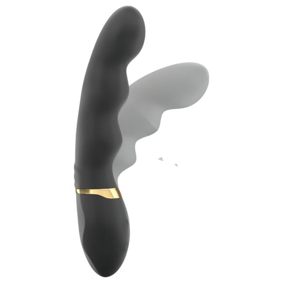 Dorcel Too Much 2.0 - vibrator cu 3 motoare reîncărcabil - negru-auriu