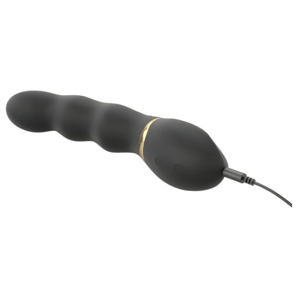 Dorcel Too Much 2.0 - vibrator cu 3 motoare reîncărcabil - negru-auriu