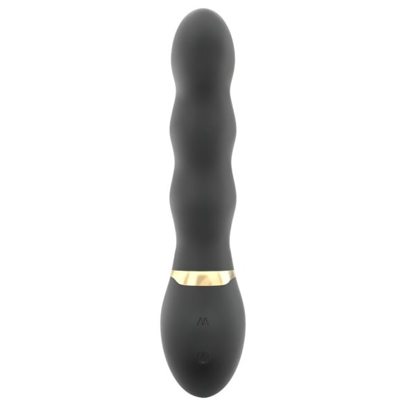 Dorcel Too Much 2.0 - vibrator cu 3 motoare reîncărcabil - negru-auriu