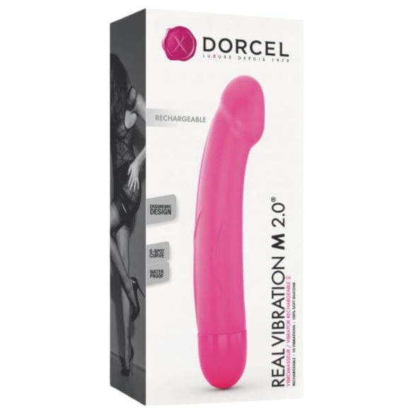 Vibrator reîncărcabil Real Vibration M 2.0 (roz)