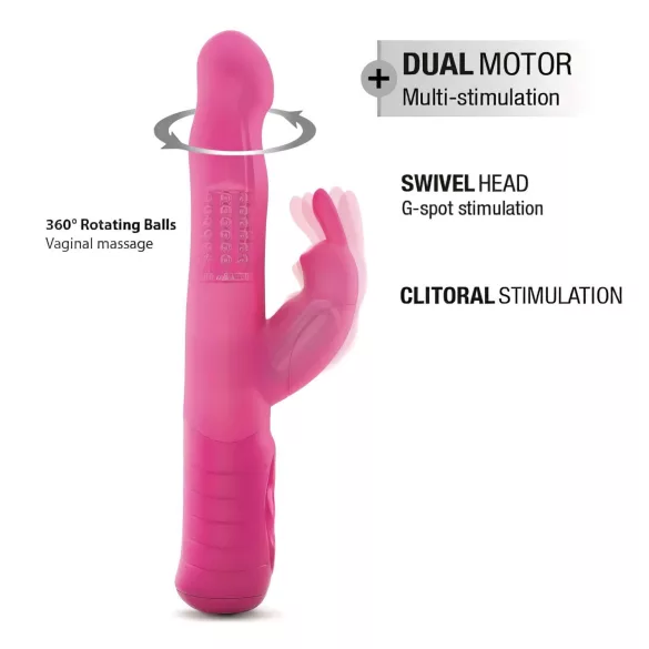 Vibrator Dorcel Baby Rabbit 2.0 cu braț clitoridian, reîncărcabil, roz