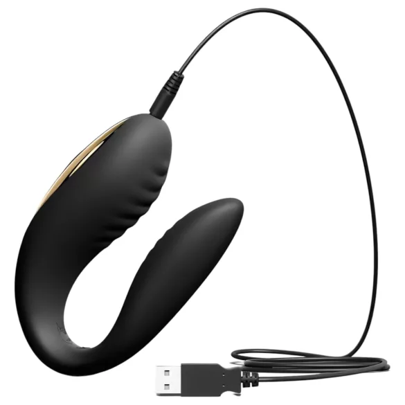 Dorcel - Vibrator pentru cuplu wireless reîncărcabil - negru