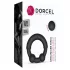 Dorcel - inel pentru penis cu insert metalic - silicon negru
