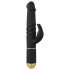 Dorcel - Vibrator rabbit cu thrusting și stimulare clitoris - silicon negru