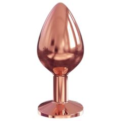 Dorcel Diamond Plug M - dop anal din aluminiu (aur roz)