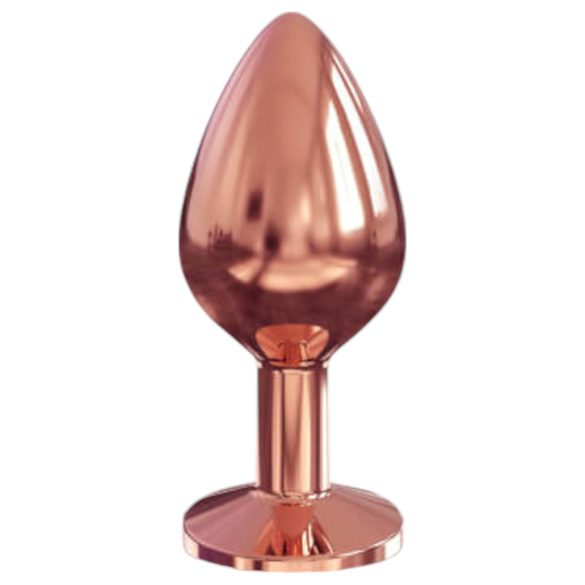 Dorcel Diamond Plug M - dop anal din aluminiu (aur roz)