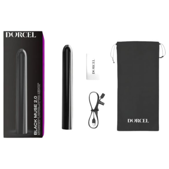 Dorcel Black Muse 2.0 - vibrator reîncărcabil (negru)