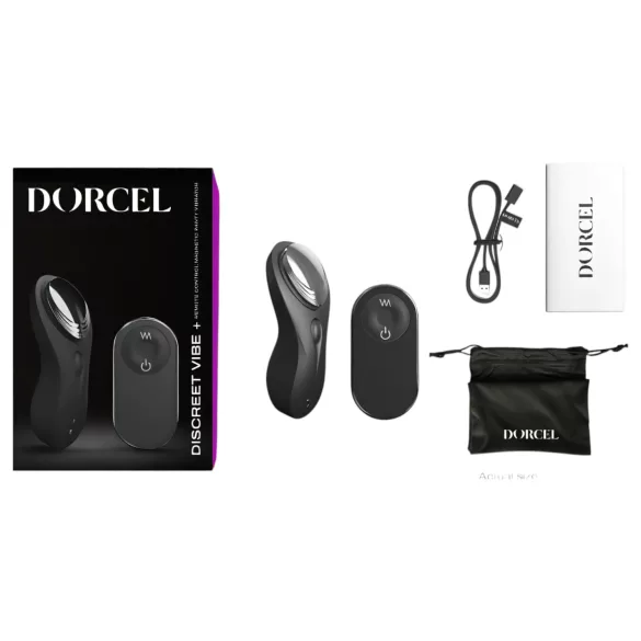 Vibrator radio cu încărcare, discret și elegant (negru)