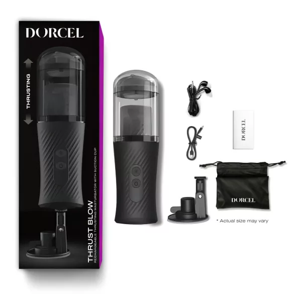 Dorcel - Masturbator automat cu funcție de penetrare - negru, reîncărcabil