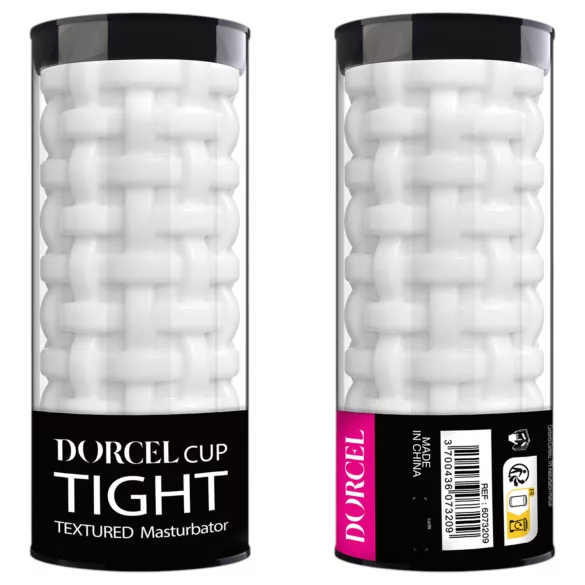 Dorcel Cup Tight - masturbator pentru bărbați cu canal cu perle (alb)