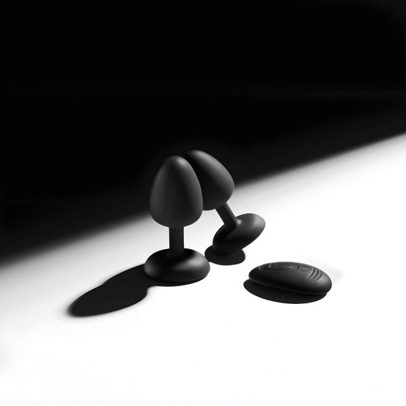 Dorcel - vibrație anală cu bile și telecomandă M - (negru)