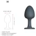 Dorcel Geisha Plug M - plug anal cu bile (negru)