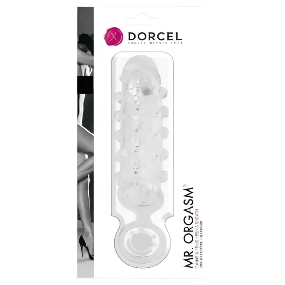 Dorcel Mr. Orgasm - mânecă peniană cu bile (transparentă)