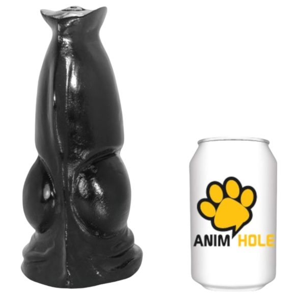 AnimHole Wolf - dildo penis lup - negru - 21cm