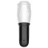 Funny Me First Class - masturbator rotativ tip gură - alb-negru