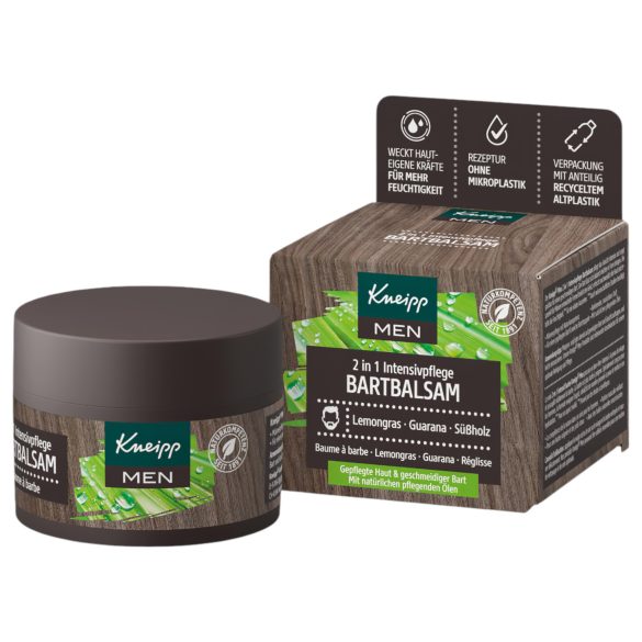 Kneipp MEN - Balsam intensiv pentru barbă 2în1 (50ml)