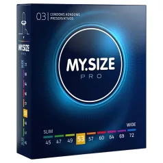   My.Size PRO - prezervativ de mărime personalizată - 53 mm (3 bucăți)