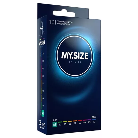 My.Size PRO - prezervative cu dimensiune personalizată - 45 mm (10 bucăți)