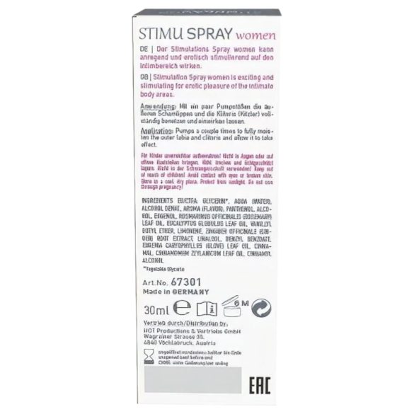 HOT Shiatsu Joyful - spray stimulare pentru femei - 30ml