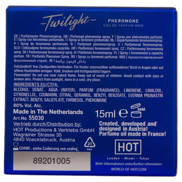 HOT Twilight - parfum cu feromoni pentru bărbați - aromat - 15ml