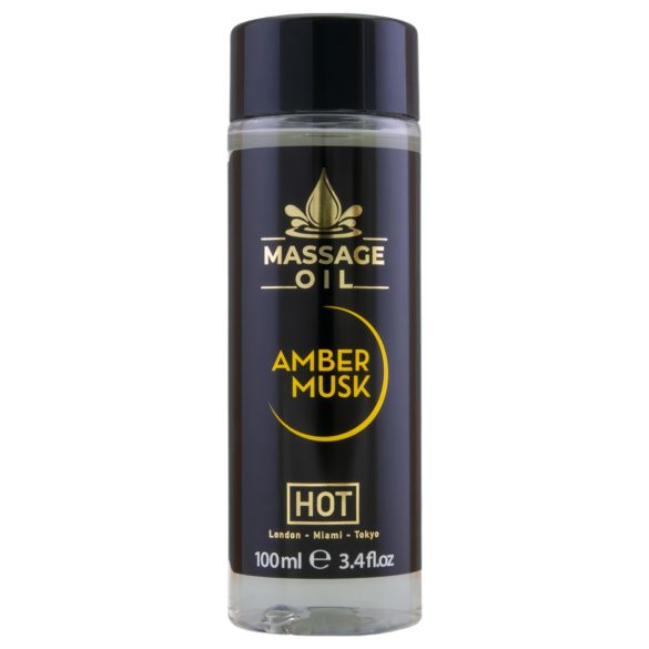 Ulei de masaj HOT pentru îngrijirea pielii - ambră și mosc (100ml)