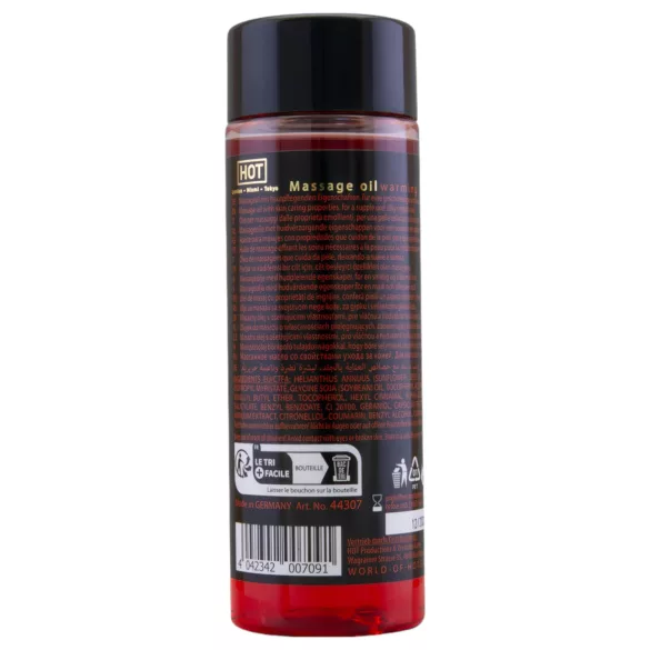 HOT - ulei de masaj pentru îngrijirea pielii - efect de încălzire - 100ml