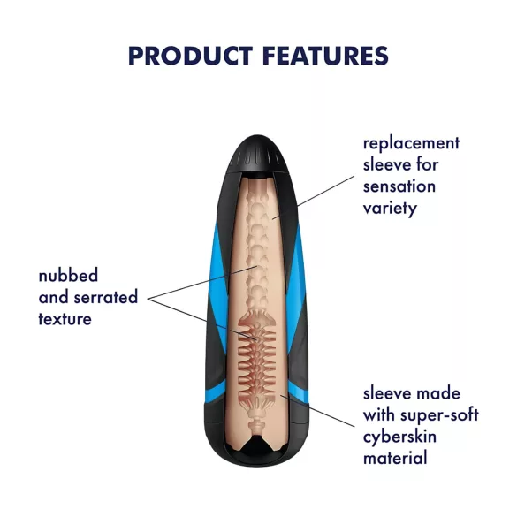 Satisfyer - mânecă suplimentară pentru masturbator - Tornado Bliss
