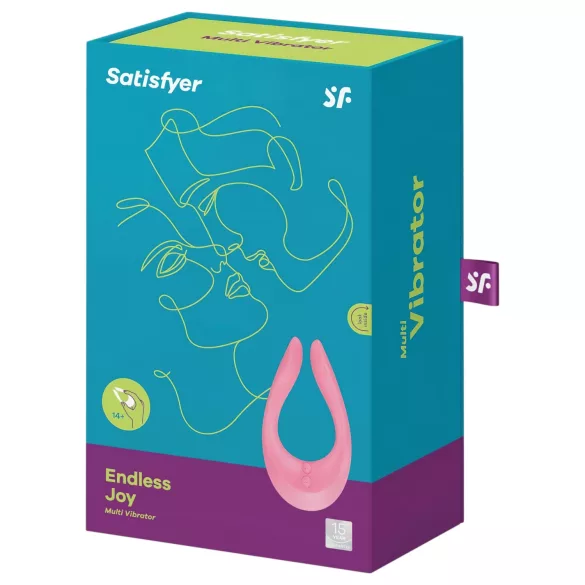 Satisfyer Endless Joy - vibrator pentru cupluri - reîncărcabil - roz