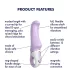 Satisfyer Charming Smile - vibrator pentru punctul G, impermeabil, cu acumulator (mov)