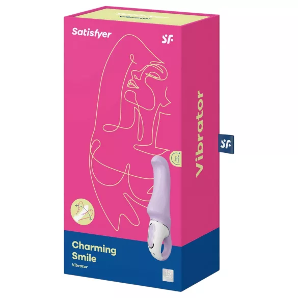 Satisfyer Charming Smile - vibrator pentru punctul G, impermeabil, cu acumulator (mov)
