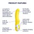 Satisfyer Yummy Sunshine - vibrator rezistent la apă pentru punctul G (galben)