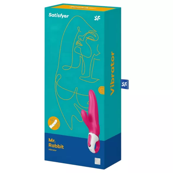 Satisfyer Mr. Rabbit - vibrator cu braț pentru clitoris, rezistent la apă - roz