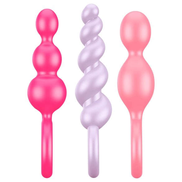 Satisfyer Booty Call - set dopuri anale colorate - 3 piese