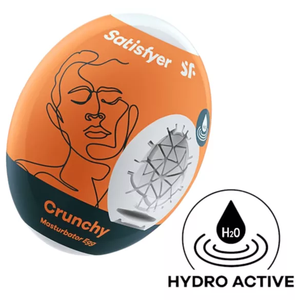 Satisfyer Egg Crunchy - masturbator tip ou - silicon flexibil
